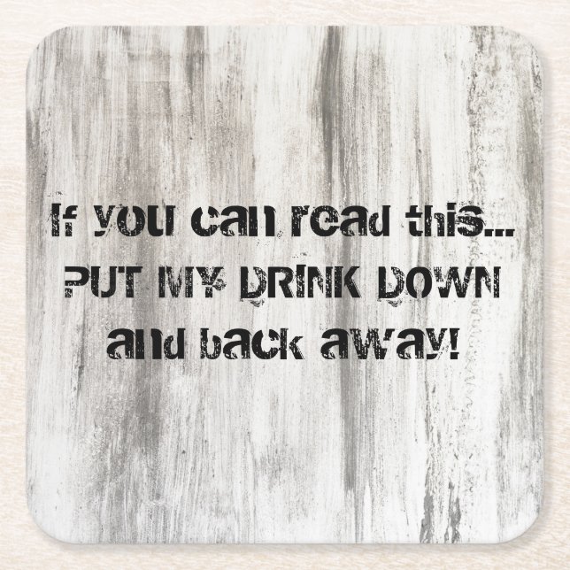 Kustfartyg för pappöldrink för mangrotta underlägg papper kvadrat (Framsidan)