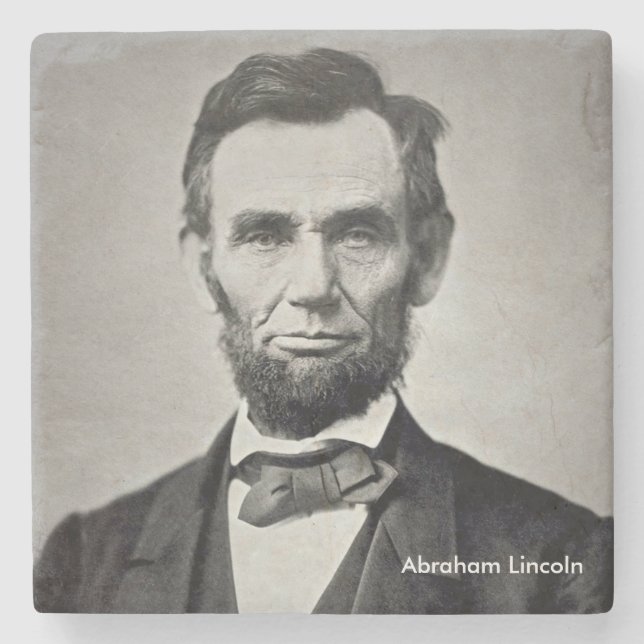 Kustfartyg för presidentAbraham Lincoln marmor Underlägg Sten (Framsidan)