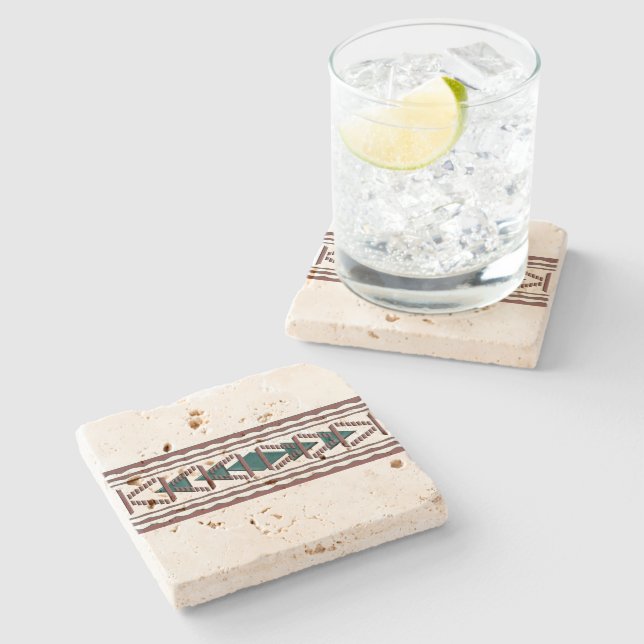 Kustfartyg för SouthwestTapestryTravertine Stenunderlägg (Sidan)