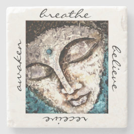 Kustfartyg för sten för konst för ZenBuddha Underlägg Sten