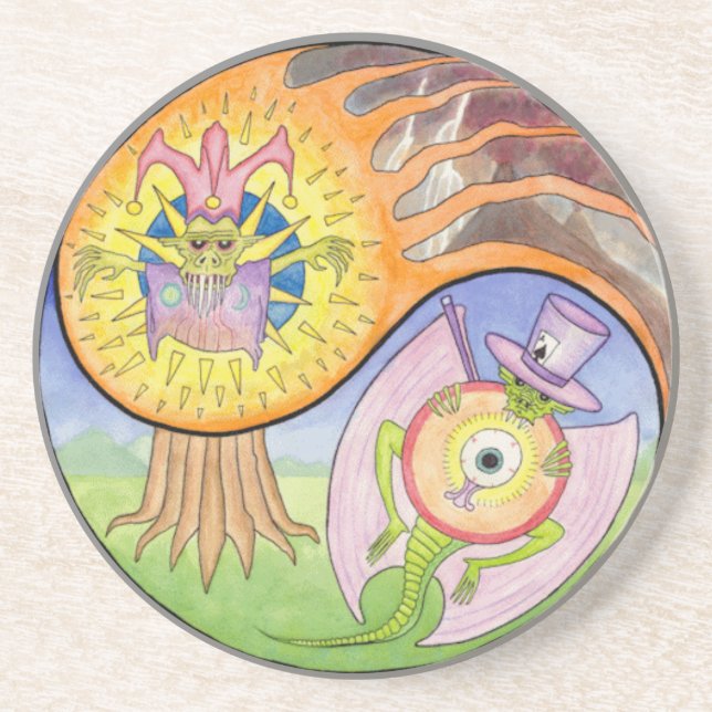 Kustfartyg "för utbrott" Mandaladrink Underlägg (Framsidan)