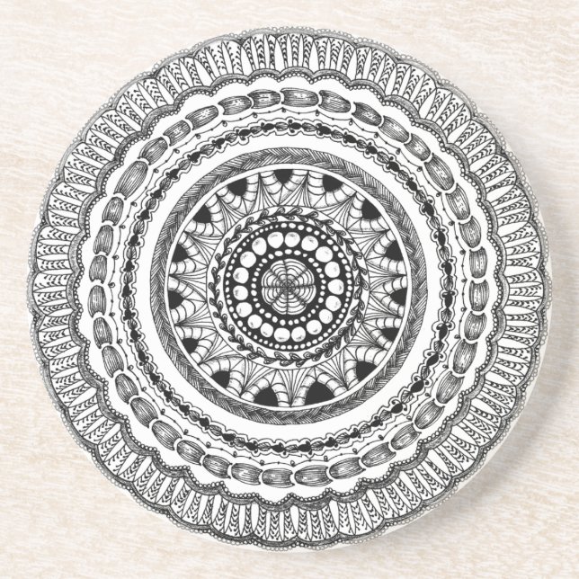 Kustfartyg för Zendala "Queste" sandstendrink Underlägg Sandsten (Framsidan)