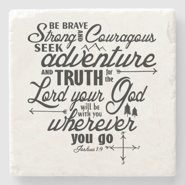 Kustfartyget för den Joshua 1:9stenen belägger med Stenunderlägg (Framsidan)