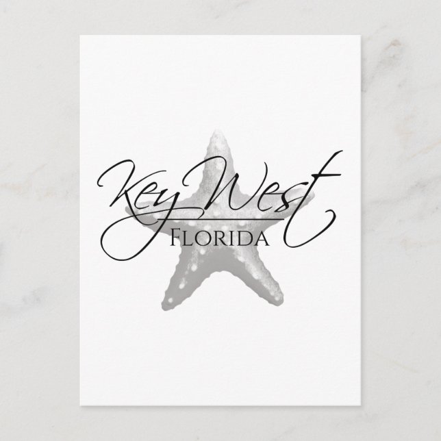 Kustfiske Nyckel Väster Starfish Vykort (Framsida)