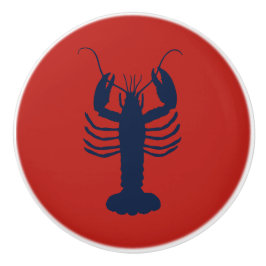 Kustflottan Blue och Red Nautical Färg Knopp