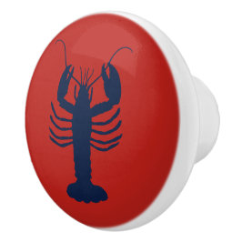 Kustflottan Blue och Red Nautical Färg Knopp