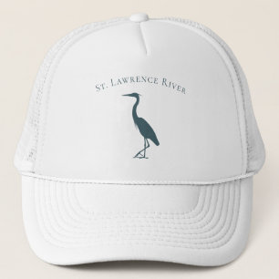 Kustflyttfågel Underbar Blue Heron silhouette Keps