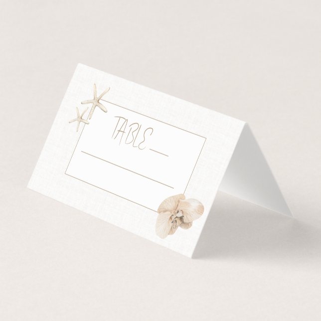 Kustförevisning i Bordsnumret Bröllop Kort (Framsida)