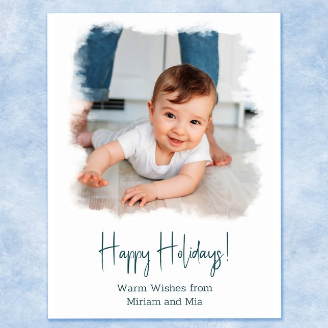 Kustfoto - vykort Vit vattenfärg för Helgdag (Skapare uppladdad)