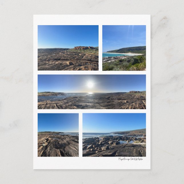 Kustfotografier Margaret River Australia Vykort (Framsida)