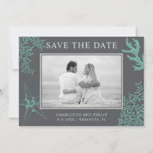 Kustfotoport Bröllop spara datum