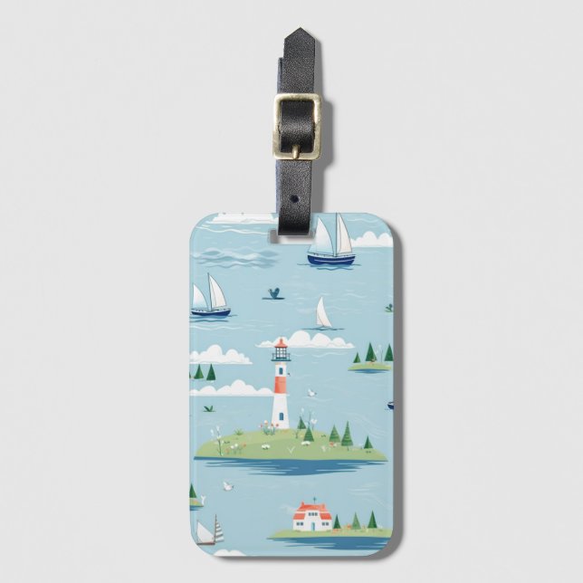 Kustfyr för Nautiskt fyr Bagagebricka (Framsida vertikal)