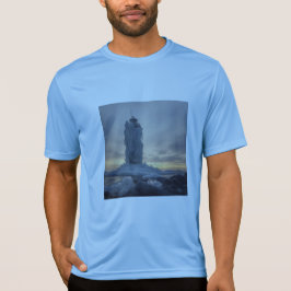 Kustfyr täckt med is t shirt