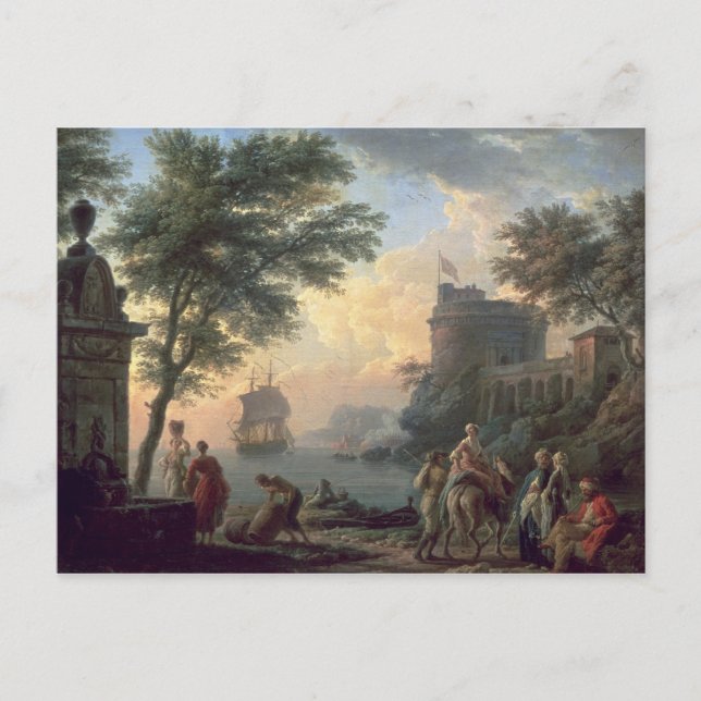 Kusthamn, 1763 vykort (Framsida)