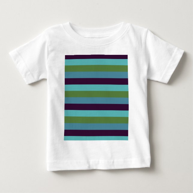 Kustharmoni-ränder T Shirt (Framsida)