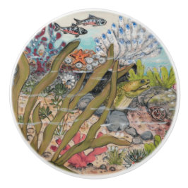 Kusthavet Life Moray Eel Fiske under vatten Knopp