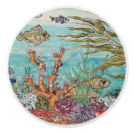 Kusthavets fiskekoral under havets undervatten knopp