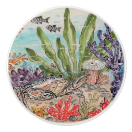 Kusthavets livkrabba Koral fisk Undervattensfisk Knopp