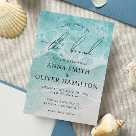 Kusthavets strutssommarModern Bröllop Inbjudningar