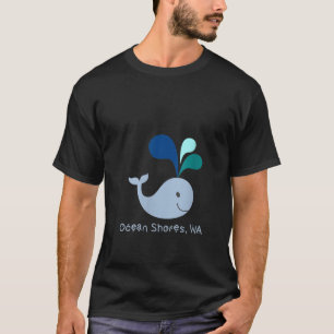 Kusthögar Washington Cute Whale Älskare Ca T Shirt