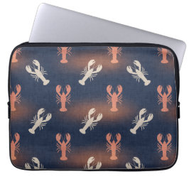 Kusthummer Mönster - Marin Skaldjur Sommar Laptop Fodral