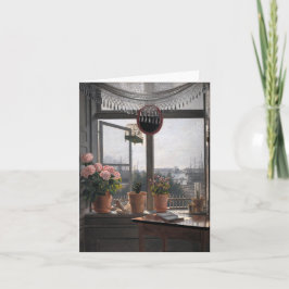 Kustinbjudan: Öppna fönster och Sjölandskap Anteckningskort