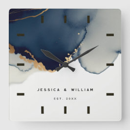 Kustjaktet för marinblått kustfiske fyrkantig klocka