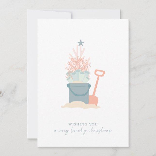 Kustjolfotoport för sjösidig jul, Helgdag Julkort (Framsida)