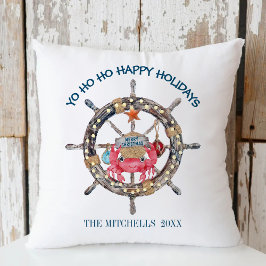 Kustjul | Kapten Wheel Nautical Helgdag Kudde