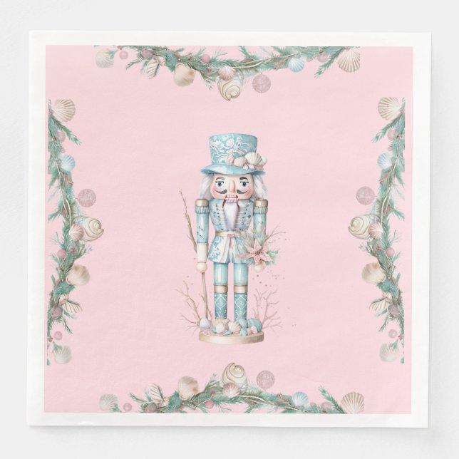 Kustjul Nutcracker Seashell Pappersservett (Framsida)