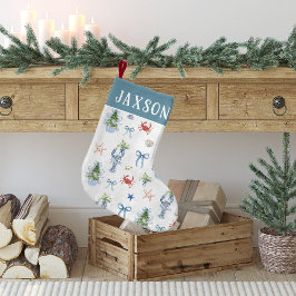Kustjulets Nautiska Personlig Liten Julstrumpa