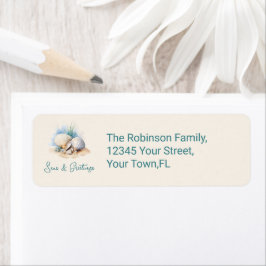 Kustjulhav och Returadressen Hälsning Returadress Etikett