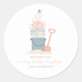 Kustjullägge Runt Klistermärke