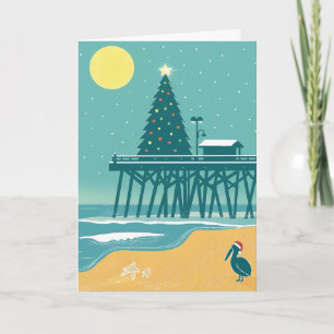 Kustjullkort - Beach Helgdag Card Kort