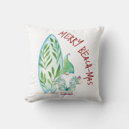 Kustjulsbussen Santa Watercolor Art Kudde