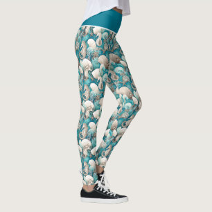 Kustjulsfeta Seahorse Mönster#4 ID1009 Leggings