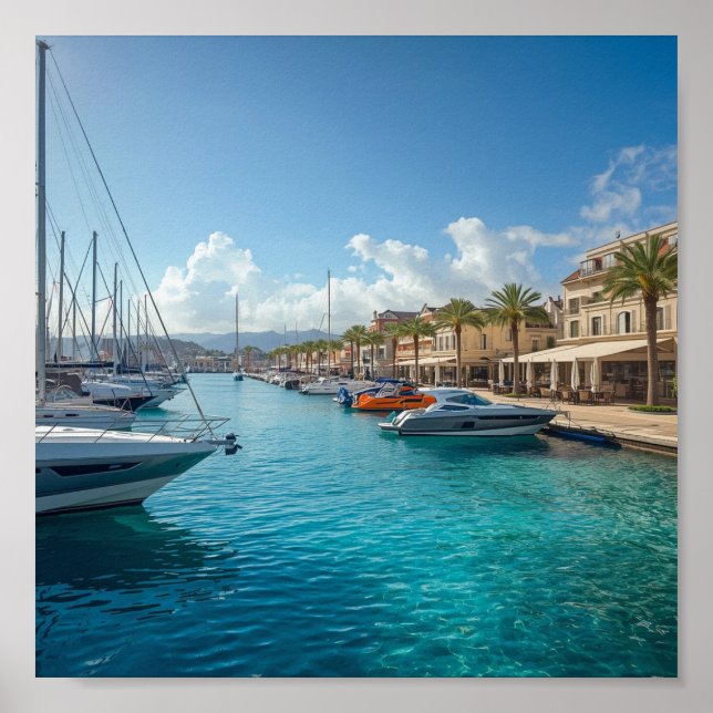 Kustkaféer i Yacht Haven Poster (Framsidan)