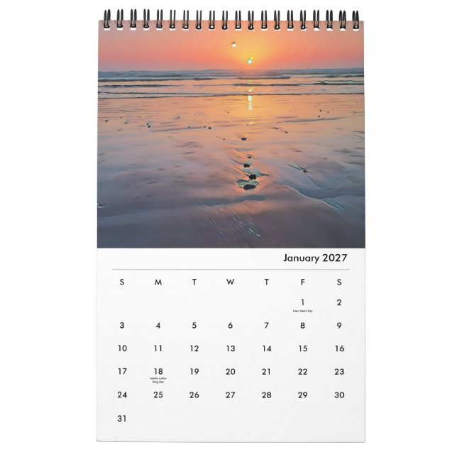 Kustkalender för Kalifornien 2026 Kalender (Jan 2027)