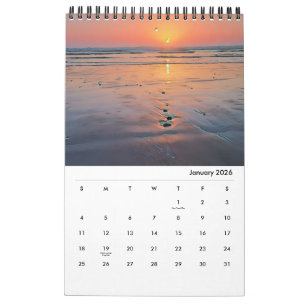 Kustkalender för Kalifornien 2026 Kalender