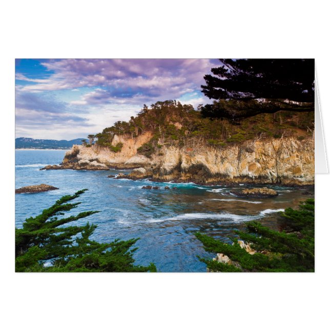 Kustklippets landskap hälsningskort (Framsidan Horizontal)