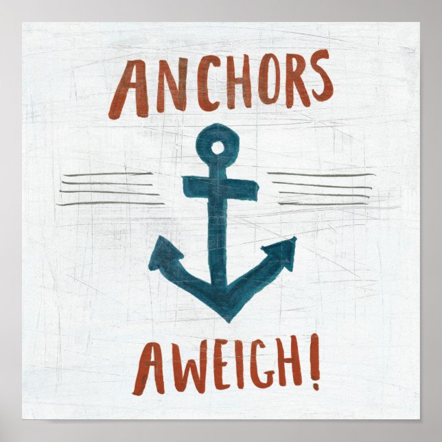 Kustkonst | Anchors Away Poster (Framsidan)