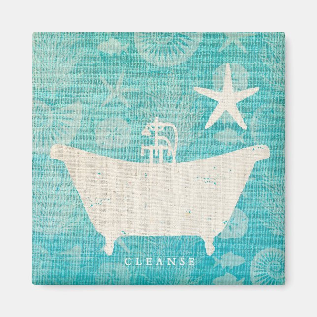 Kustkonst | Badkar Rundat Magnet (Framsidan)