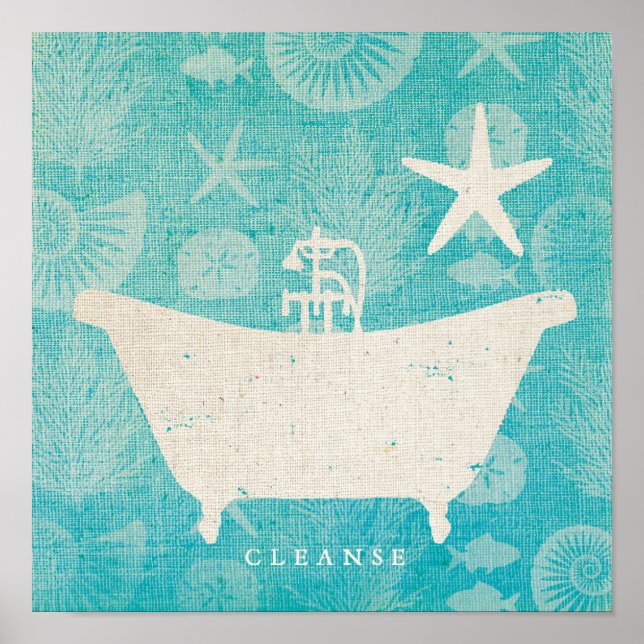 Kustkonst | Badkar Rundat Poster (Framsidan)