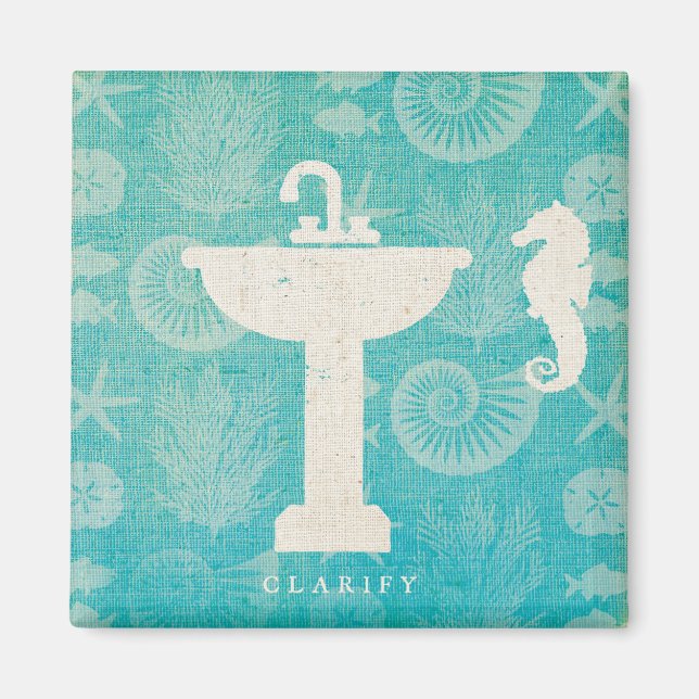 Kustkonst | Bathroom Sink Magnet (Framsidan)