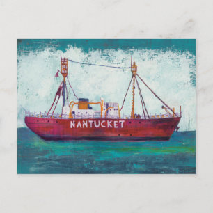 Kustkonst Nantucket Lightship Vykort