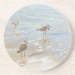 Kustkonst Sandpipers på strand Underlägg