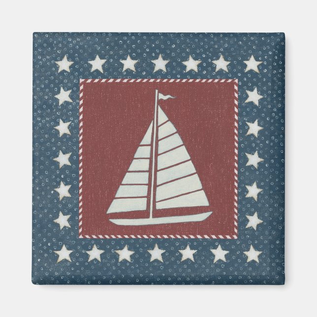 Kustkonst | Segelbåt i Röd Magnet (Framsidan)