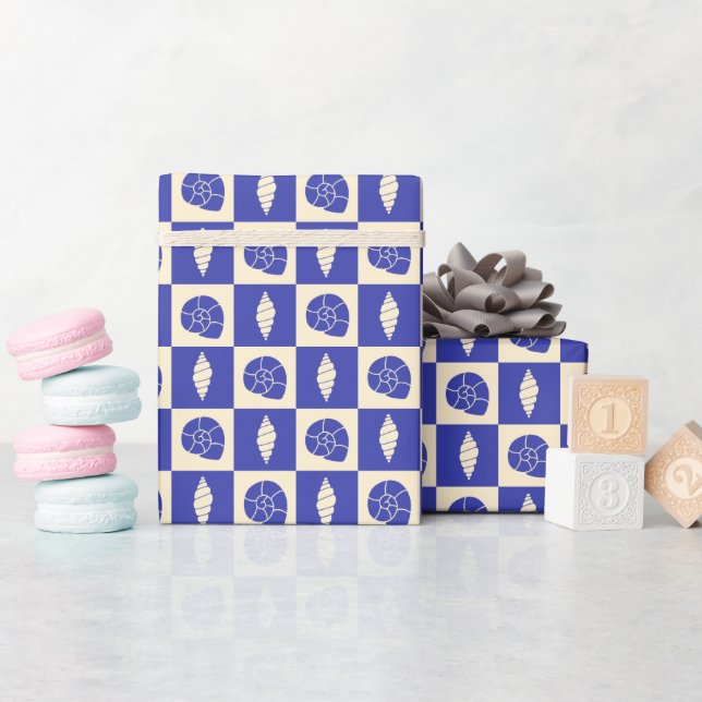 Kustkontrollen Mönster: Papper utrullning av Presentpapper (Baby Shower)