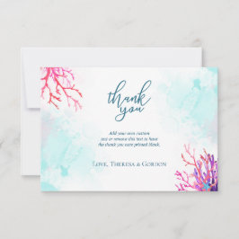 Kustkorallrevet tackar dig för kort