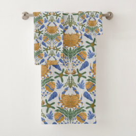 Kustkrabba och Snäcka Towel-uppsättning